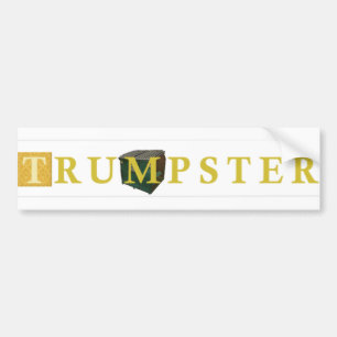 Adesivo Trump 2 — Dourado, transparente