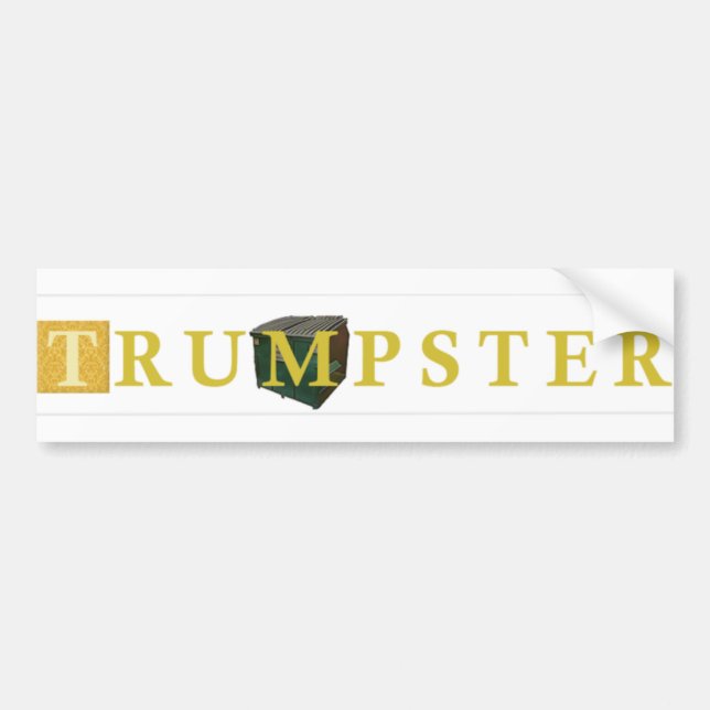 Adesivo Trump 2 — Dourado, transparente (Frente)