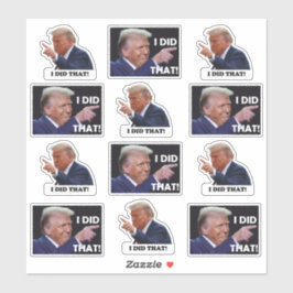 Adesivo Trump did it 12 sticker sheet