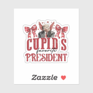 Adesivo Trump do Presidente Favorito de Cupid
