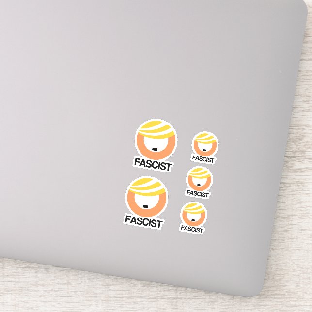 Adesivo Trump é fascista (Detalhe)