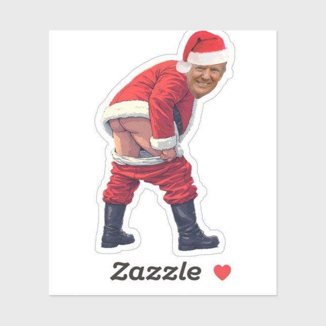 Adesivo trump santa  Donald Trump Statue  (Folha)