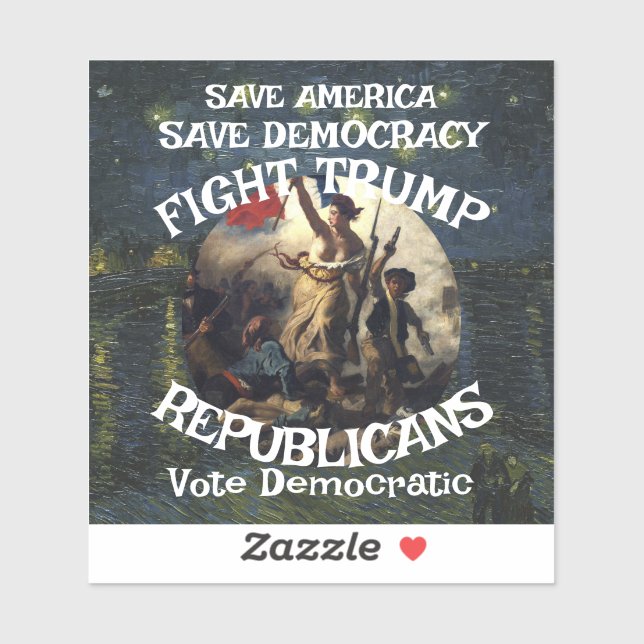 Adesivo Trump Shrimp Fajita Jesus Partido Republicano Pee  (Folha)