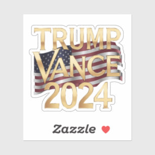 Adesivo Trump Vance 2024 Conservative Values, Stickers