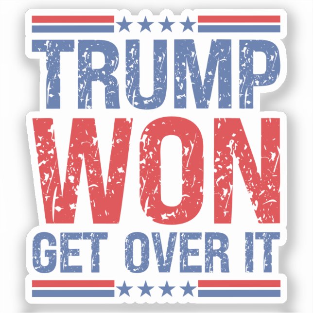 Adesivo Trump Won supere isso (Frente)