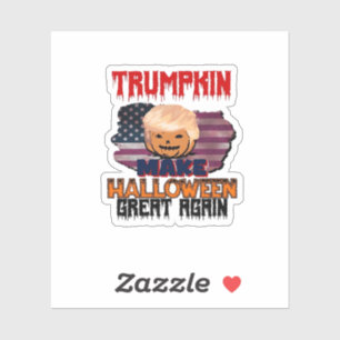 Adesivo Trumpkin Halloween Classic