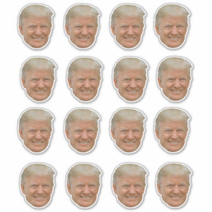 Adesivo Trump's Face Engraçado Donald Trump Face