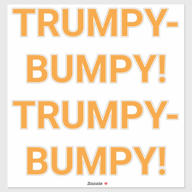 Adesivo TRUMPY BUMPY Hankamer Artjunkhaus Comic Splash-Art (Folha)
