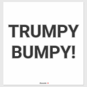 Adesivo TRUMPY BUMPY Hankamer Artjunkhaus Comic Splash-Art