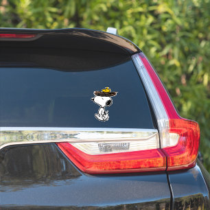 Adesivo Truque de chapéu de Snoopy e Woodstock