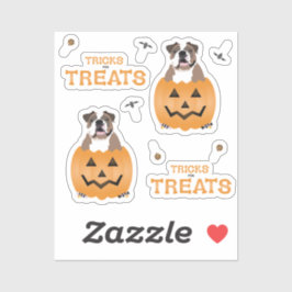 Adesivo Truques Para Tratar Laranja De Bulldog Inglês