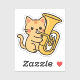 Adesivo Tuba Cat Marching Style