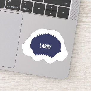 Adesivo Tubarão e dentes abertos