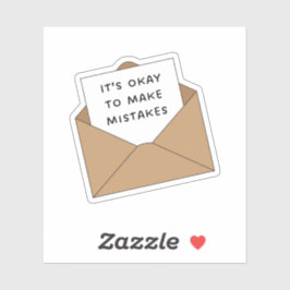 Adesivo Tudo bem cometer erros