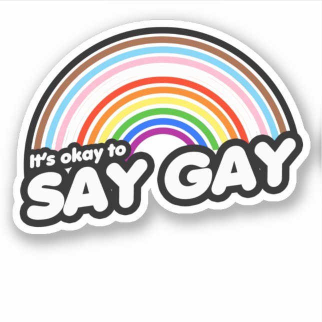 Adesivo Tudo bem dizer gay (Frente)