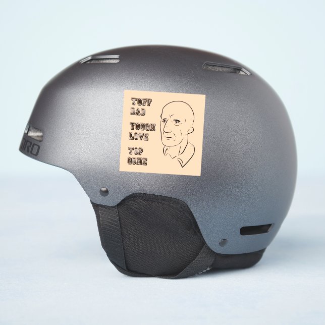 Adesivo Tuff Pai, Amor Difícil, Desaparecido (Lado do capacete)