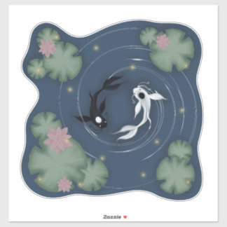 Adesivo Tui e La, Push e Pull, Ocean e Moon