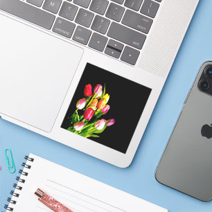 Adesivo Tulip Painting - Arte Flor Original