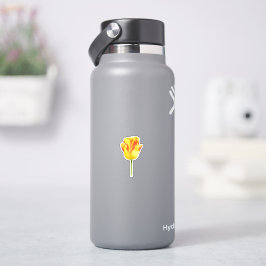Adesivo Tulipa amarela e vermelha