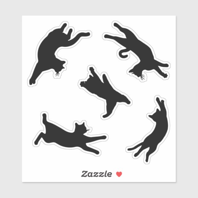 Adesivo Tumbindo de Gatos (Folha)