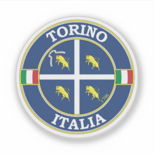 Adesivo Turin Itália Circle Emblem