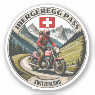 Adesivo Turnê de motocicleta Ibergerovo Pass Swiss-alps