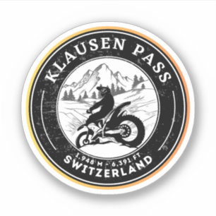 Adesivo Turnê de motocicleta Klausen Pass