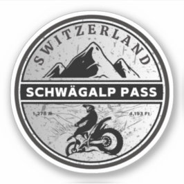 Adesivo Turnê de motocicleta Schwägalp Pass Swiss-alps