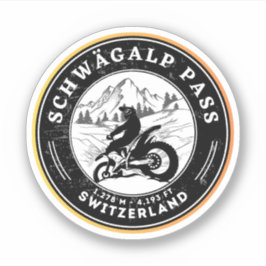 Adesivo Turnê de motocicleta Schwägalp Pass Swiss-alps