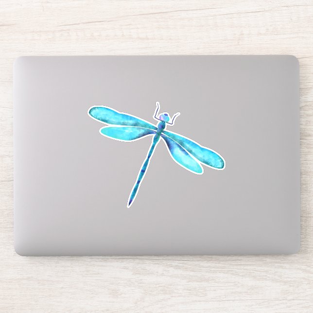 Adesivo Turquesa Dragonfly Personalizada - Vinheta-Vinil C (Computador)