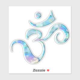 Adesivo Turquoise Marbled Om