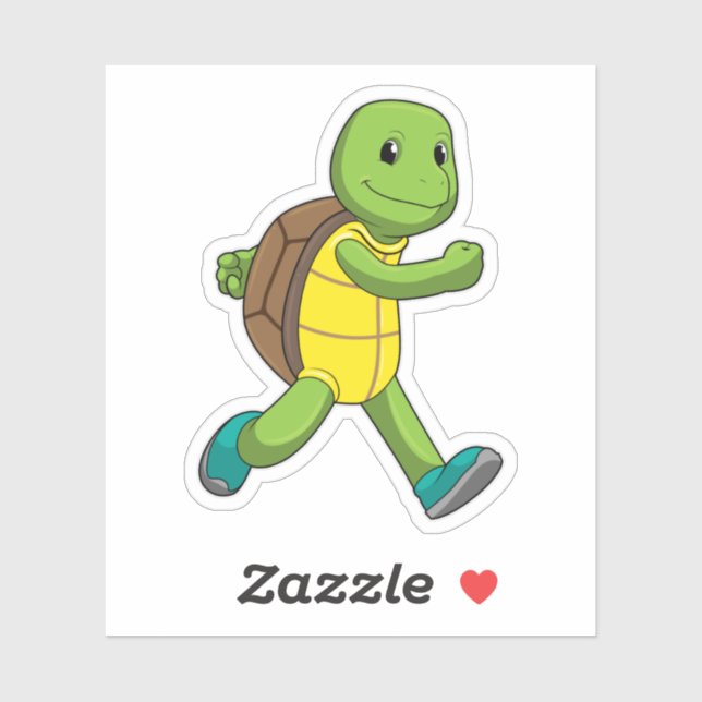 Adesivo Turtle como Runner em Runner (Folha)