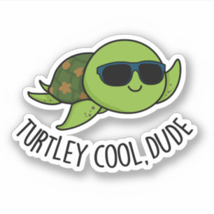 Adesivo Turtley Legal Duo Engraçado Turtle Pun