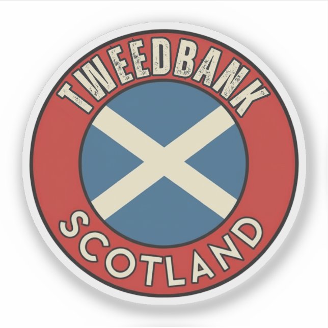 Adesivo Tweedbank, Escócia (Frente)