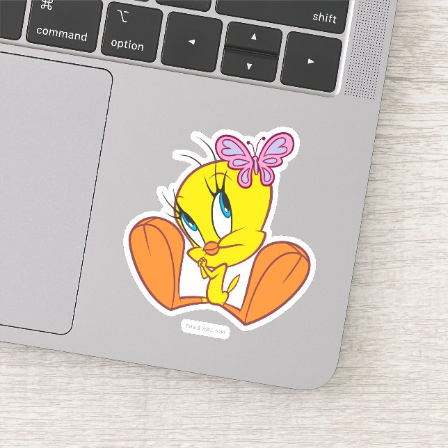 Adesivo TWEETY™ e borboleta (Detalhe)