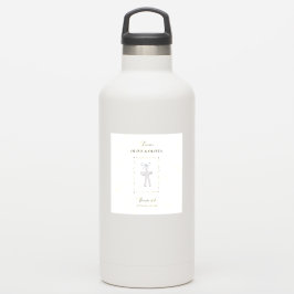 Adesivo Twins Batismo em Amarelo 2 Cruzes Personalizado