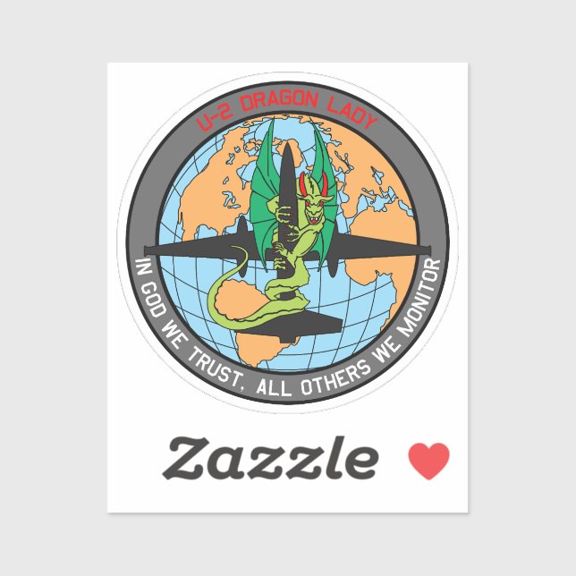 Adesivo U-2 Dragon Lady Insignia (Folha)