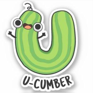 Adesivo U-cumber Engraçado Pepino Pun