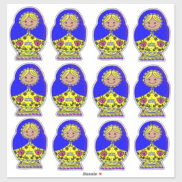 Adesivo Ucrânia Nesting Doll,