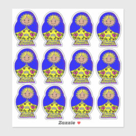 Adesivo Ucrânia Nesting Doll,