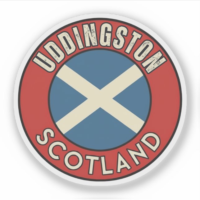 Adesivo Uddingston, Escócia (Frente)