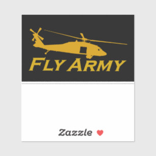 Adesivo UH60 Blackhawk Side Fly Army Sticker