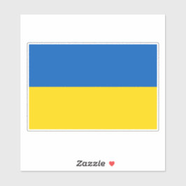 Adesivo Ukrainian flag. I support Ukraine.