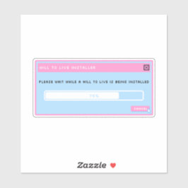 Adesivo Um autocolante de pop do instalador ao vivo