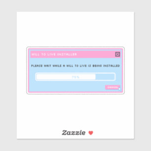 Adesivo Um autocolante de pop do instalador ao vivo