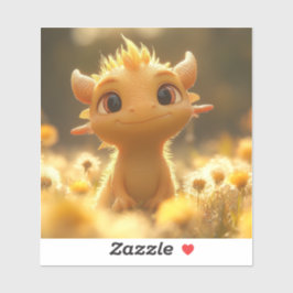 Adesivo Um Campo de Vinheta Amarelo