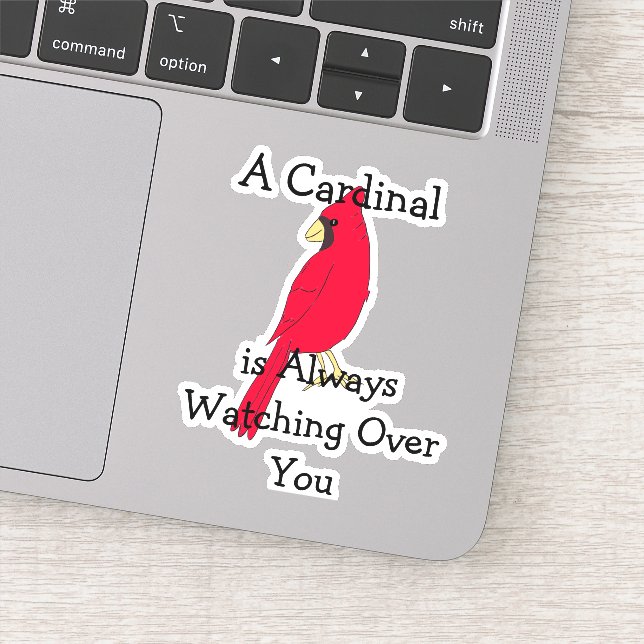 Adesivo Um Cardeal está sempre te vigiando (Detalhe)