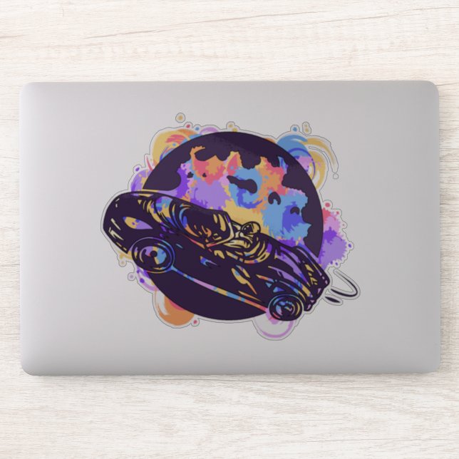 Adesivo Um carro espacial (Computador)