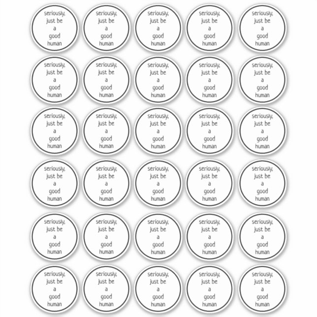 Adesivo um conjunto de 30 2 polegadas sério seja apenas um (Frente)