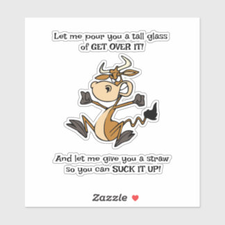 Adesivo Um Copo Alto de SUPERA ISSO!